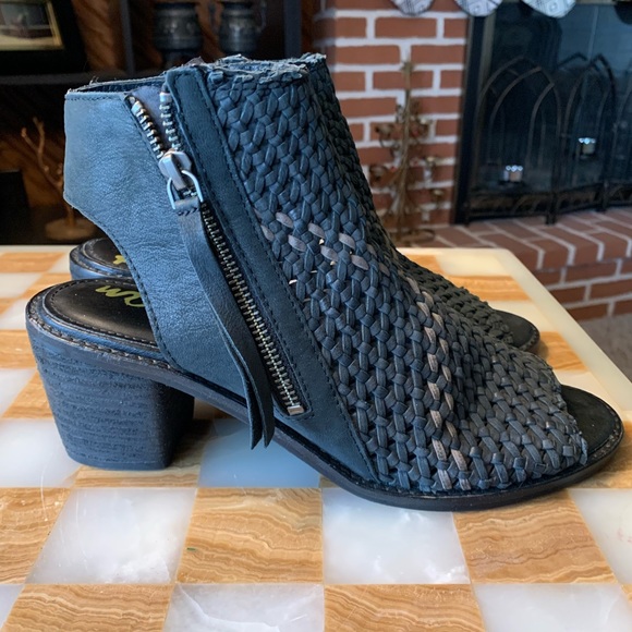 Sam Edelman Cooper Leather Open Toe Heeled Sandal Sz 9 - Picture 2 of 8